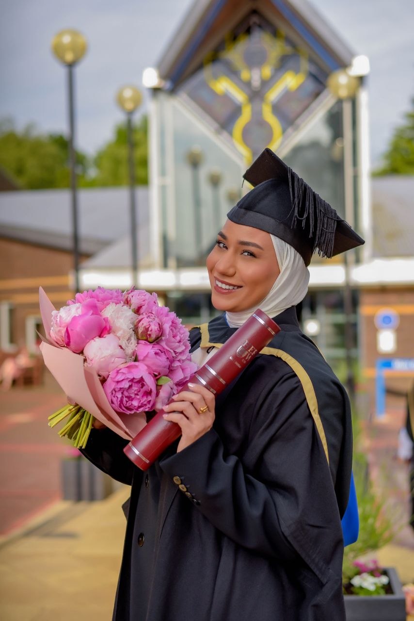 Graduation ceremony portrait